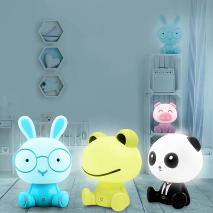 Lámpara LED táctil infantil regulable FROG LED/2,5W/3,7V 1200 mAh