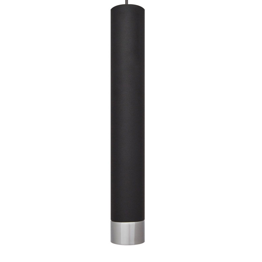 Lámpara LED colgante TUBA 3xGU10/4,8W/230V negro/cromo brillante
