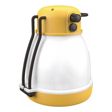 Lámpara recargable portátil LED regulable con función de batería externa LUMINA MINIO LED/5V 1800 mAh IP44 amarilla