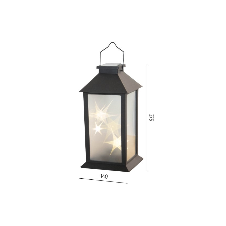 Lámpara solar colgante LED CANDELIO STAR LED/1xAA 2700K IP44 200 mAh