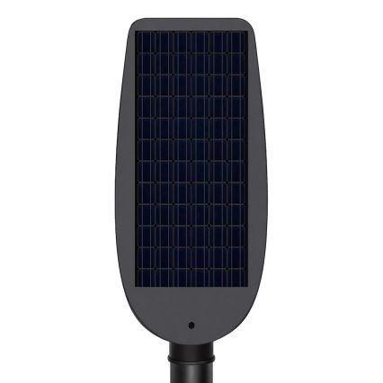 Lámpara solar de calle LED regulable con sensor VENICE LED/100W/3,2V 6000 mAh IP65 negra + mando a distancia