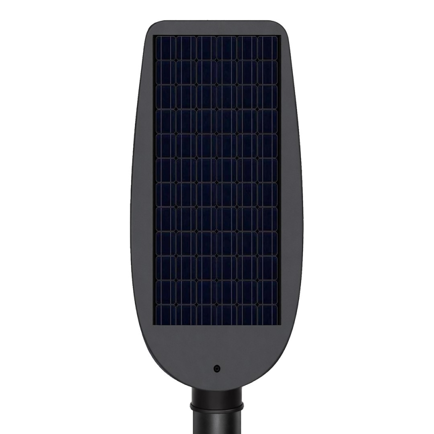 Lámpara solar de calle LED regulable con sensor VENICE LED/100W/3,2V 6000 mAh IP65 negra + mando a distancia