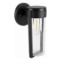 Lámpara solar de pared LED/1W/3,7V 500 mAh IP65 negra