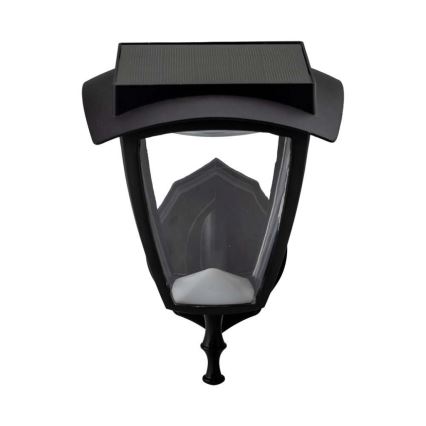 Lámpara solar de pared LED/2W/3,7V 3000/6000K IP65 2200 mAh negra