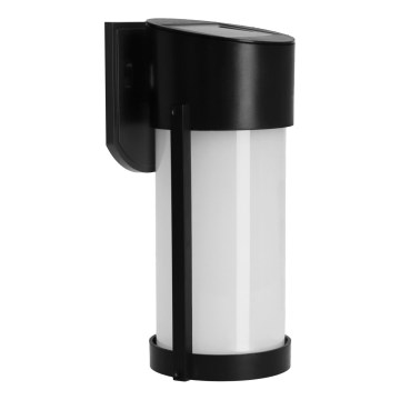 Lámpara solar de pared LED 3,7 V 300 mAh IP44 negra