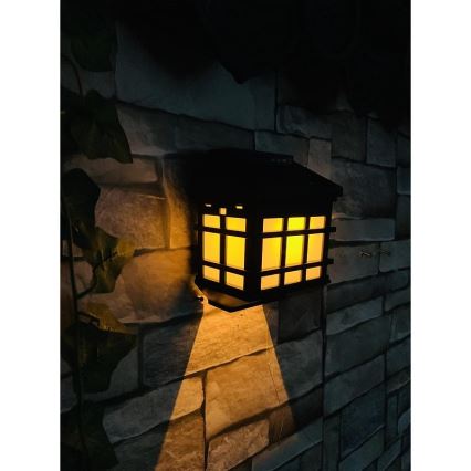 Lámpara solar de pared LED con sensor crepuscular LED/1,2V 600 mAh IP44