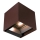Lámpara solar de pared LED con sensor LED/9W/3,7V 3000/4000/5000K 2600 mAh IP65 marrón