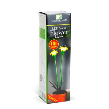 Lámpara solar LED 1,2 V 200 mAh IP44 flor