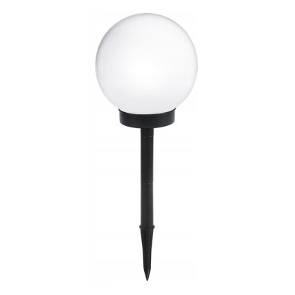 Lámpara solar LED 1,2 V, 6500 K, 200 mAh, diámetro 10 cm, IP44, blanco/negro