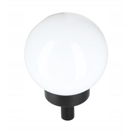 Lámpara solar LED 1,2 V, 6500 K, 200 mAh, diámetro 10 cm, IP44, blanco/negro