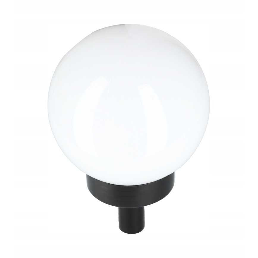 Lámpara solar LED 1,2 V, 6500 K, 200 mAh, diámetro 10 cm, IP44, blanco/negro