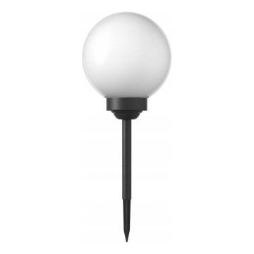 Lámpara solar LED 1,2 V, 6500 K, 200 mAh, Ø 20 cm, IP44, blanco/negro