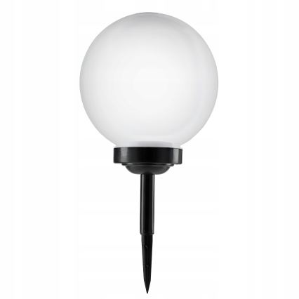 Lámpara solar LED 1,2 V 6500 K 200 mAh Ø 25 cm IP44 blanco/negro