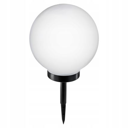 Lámpara solar LED 1,2 V 6500 K 200 mAh Ø 25 cm IP44 blanco/negro