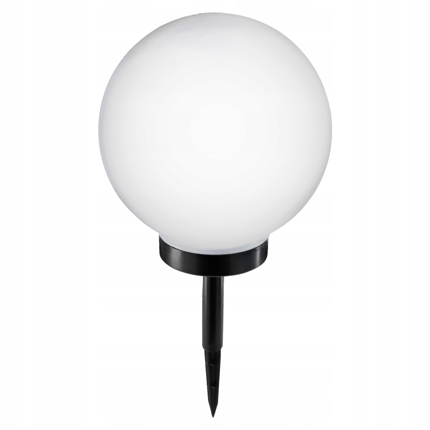 Lámpara solar LED 1,2 V 6500 K 200 mAh Ø 25 cm IP44 blanco/negro