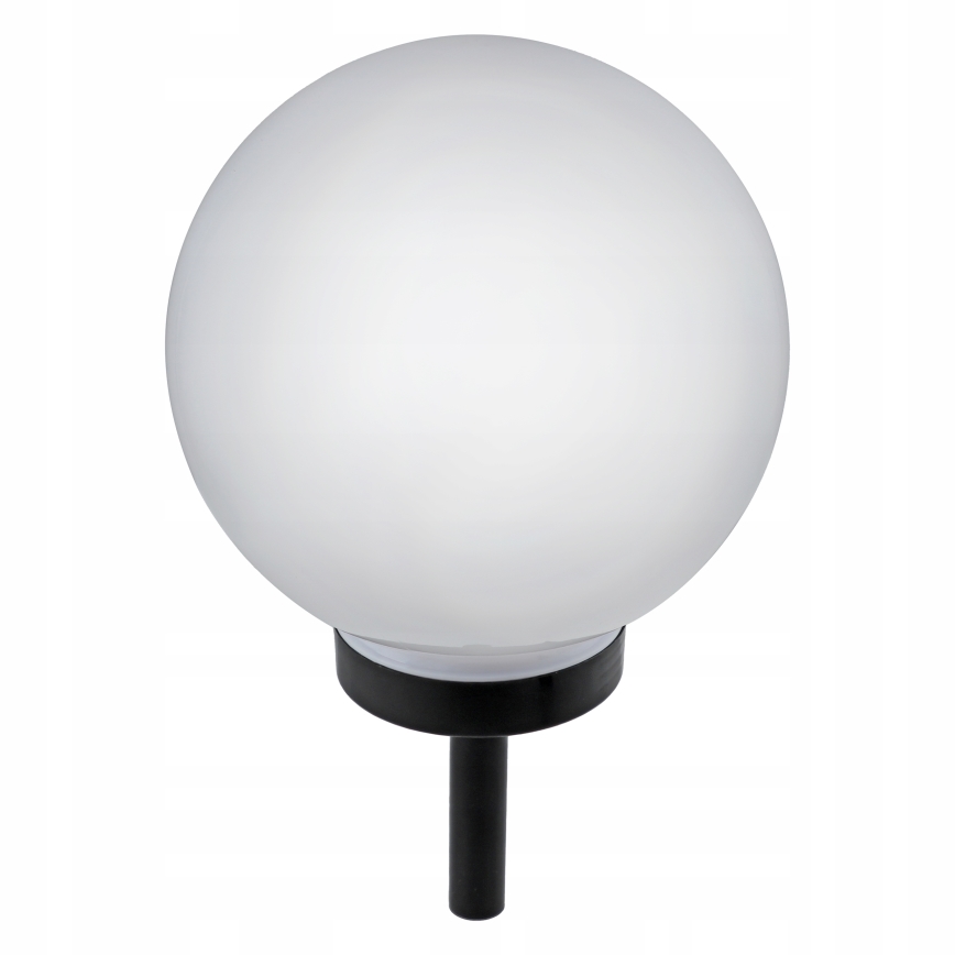 Lámpara solar LED 1,2 V 6500 K 200 mAh Ø 25 cm IP44 blanco/negro
