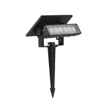 Lámpara solar LED 2en1 LED/0,9W/3,7V 3000K IP65 1200 mAh negro