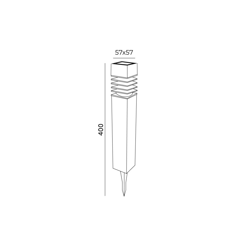 Lámpara solar LED AURORA LED/1xAAA 4000K IP44 100 mAh
