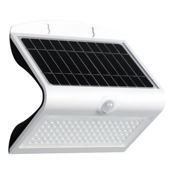 Lámpara solar LED con sensor de movimiento y crepúsculo LED/6,8W/4000 mAh 3,7V IP65