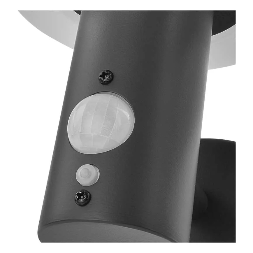 Lámpara de pared solar LED con sensor LED/2W/3,7V 1200 mAh IP44