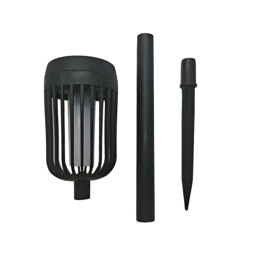 Lámpara solar LED FLAME LED/1,2V 100 mAh 1800K 37 cm IP44 negra