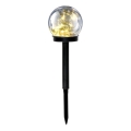 Lámpara solar LED GLEAM LED/1,2V 3000K IP44 40 mAh transparente/negra