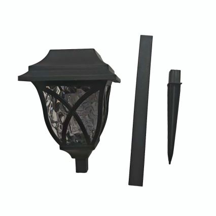 Lámpara solar LED LAWN LED/1,2V 100 mAh 3000K 44 cm IP44 negra