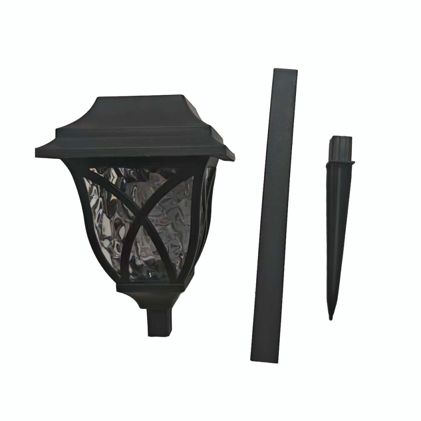 Lámpara solar LED LAWN LED/1,2V 100 mAh 3000K 44 cm IP44 negra