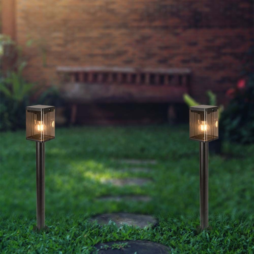Lámpara solar LED para exteriores con sensor LED/2,5W/3,7V 3000K IP54 negro