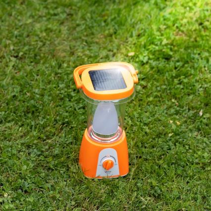 Lámpara solar recargable LED regulable con función de powerbank LED/230V 710 lm 1600 mAh