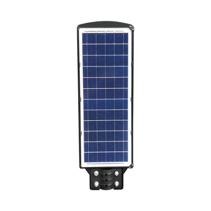 Lámpara solar LED regulable para exterior con sensor de movimiento y crepúsculo LED/12W/3,2V 6000K IP65 10000 mAh negra + mando a distancia