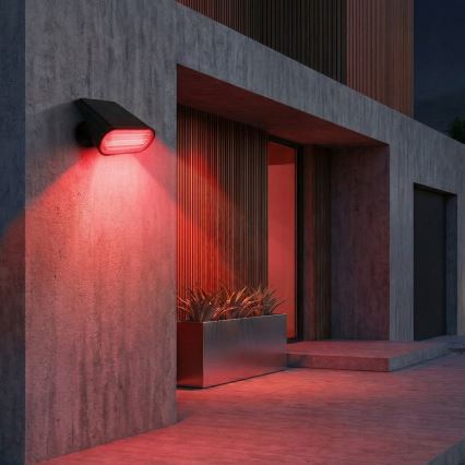 Lámpara solar LED RGB 2 en 1 LED/3,7V 1200 mAh IP54 negra