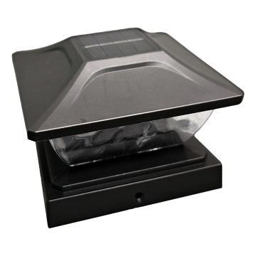 Lámpara solar LED TOYA LED/4,5W/230V 3000/6500K 600 mAh IP44 negra