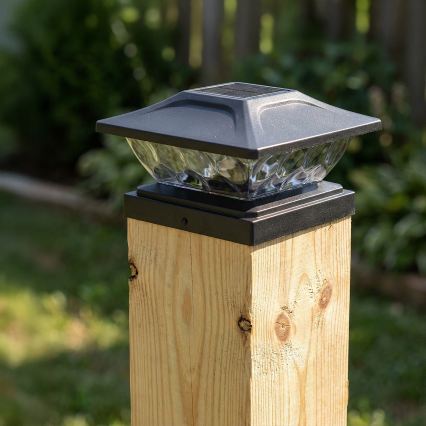 Lámpara solar LED TOYA LED/4,5W/230V 3000/6500K 600 mAh IP44 negra