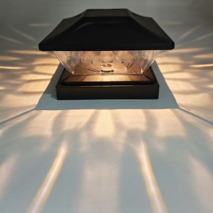 Lámpara solar LED TOYA LED/4,5W/230V 3000/6500K 600 mAh IP44 negra