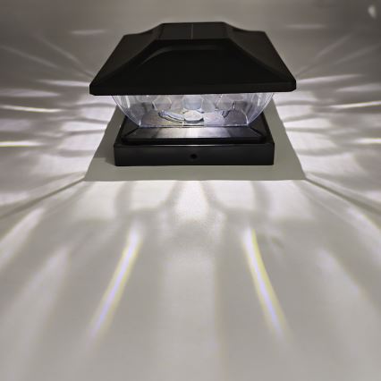 Lámpara solar LED TOYA LED/4,5W/230V 3000/6500K 600 mAh IP44 negra