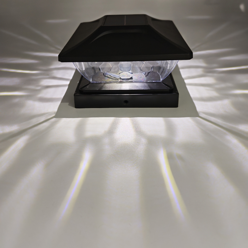 Lámpara solar LED TOYA LED/4,5W/230V 3000/6500K 600 mAh IP44 negra