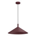 Lámpara suspendida con cable ANEGA 1xGX53/15W/230V, diámetro 40 cm, burdeos