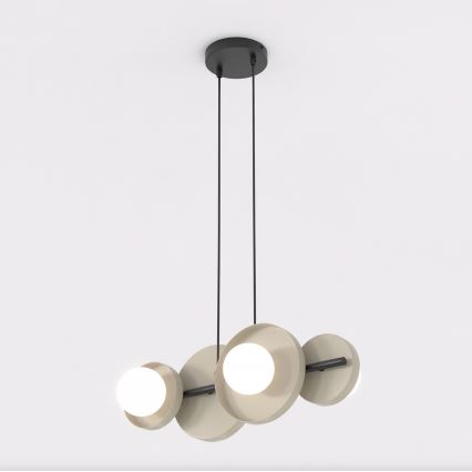 Lámpara suspendida por cable MODELO 4xG9/8W/230V, beige