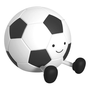 Lámpara táctil infantil regulable LED FOOTBALL LED/2W/5V USB 1200 mAh blanca/negra