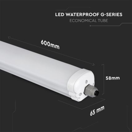Lámpara técnica LED fluorescente G-SERIES LED/18W/230V 4000K IP65 60 cm