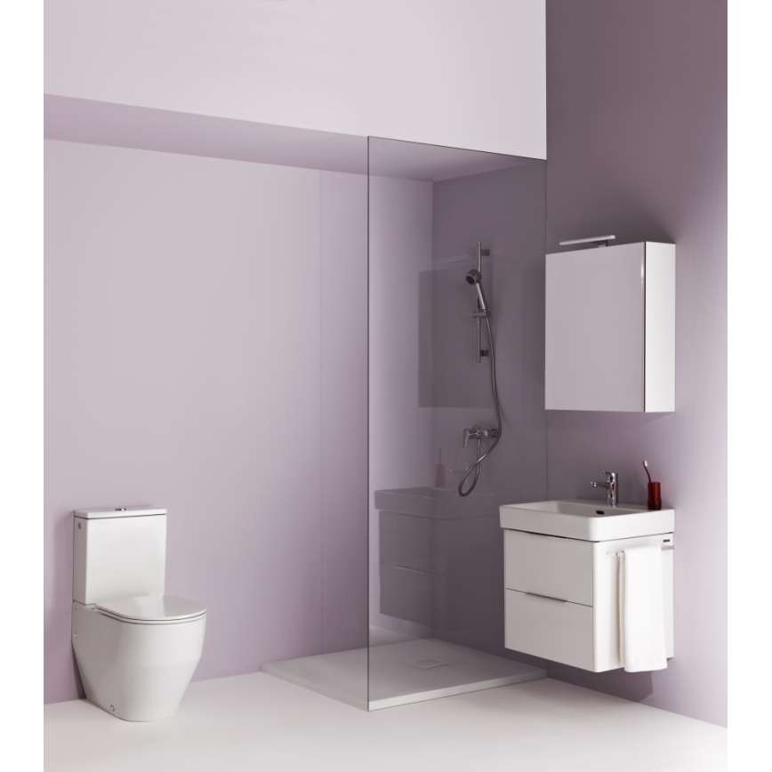 LAUFEN H8299520009721 - Cisterna de descarga PRO, entrada lateral, cerámica/blanca