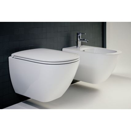 LAUFEN H8660800000001 - Inodoro suspendido LUA cerámica/blanco + asiento de inodoro SoftClose LUA duroplástico/blanco