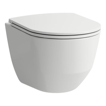 LAUFEN H8669550000001 - Inodoro suspendido PRO cerámica blanca + asiento de inodoro SoftClose PRO duroplástico blanco