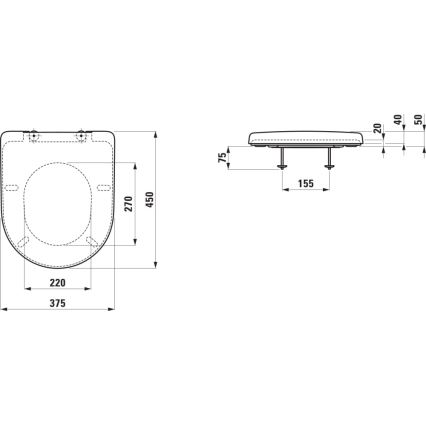 LAUFEN H8939580000001 - Asiento de inodoro SoftClose PRO duroplástico/blanco