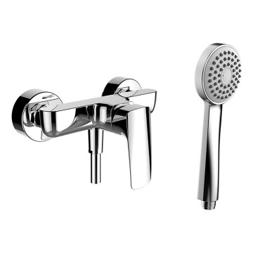 LAUFEN HF500750100600 - Conjunto de ducha con grifería LAURIN, acabado en cromo brillante
