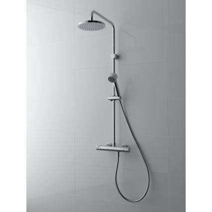 LAUFEN HF500957100600 - Juego de ducha con grifo termostático CITYPRO cromo brillante