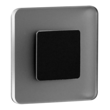 LDST SW-01-SC-BZ8 - Iluminación LED para escaleras SWIFT 8xLED/1,2W/230V mate negro