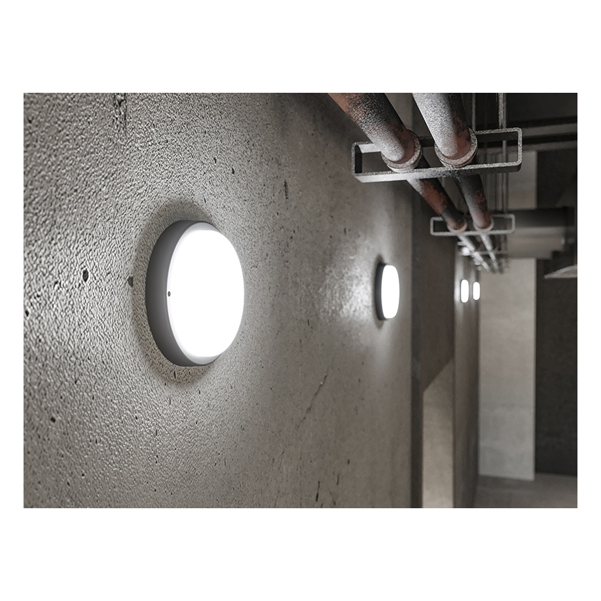 LED Aplique de pared exterior LED/9W/230V IP54 negro