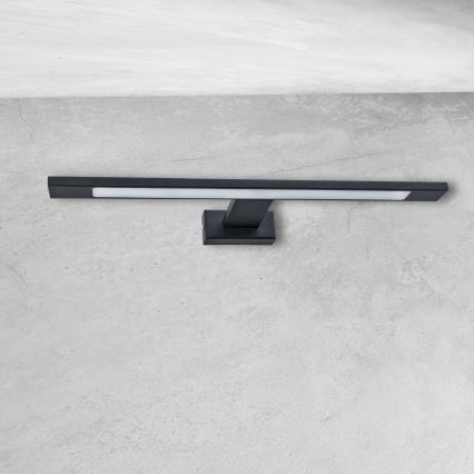 LED Aplique de pared para baño SHINE LED/7W/230V 40 cm IP44 negro